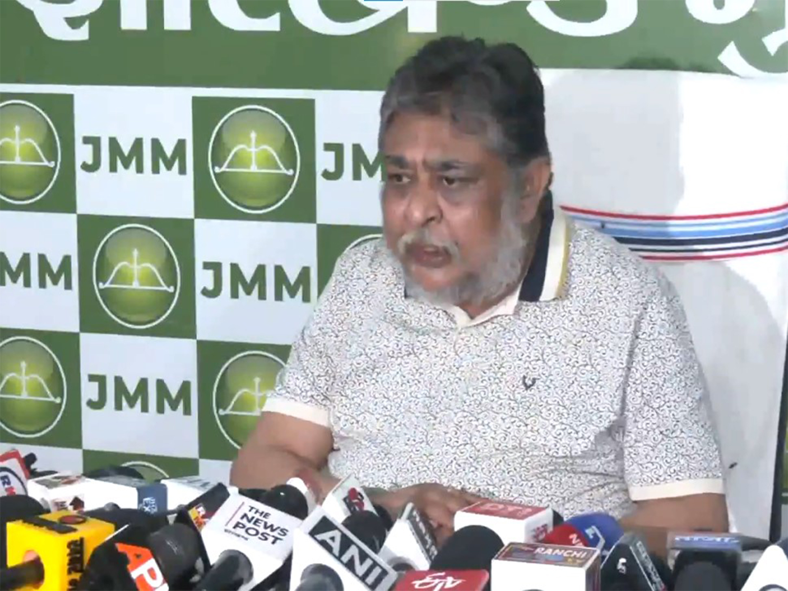 JMM Spokesperson Supriyo Bhattacharya (Photo: ANI) JMM Spokesperson Supriyo Bhattacharya (Photo: ANI)