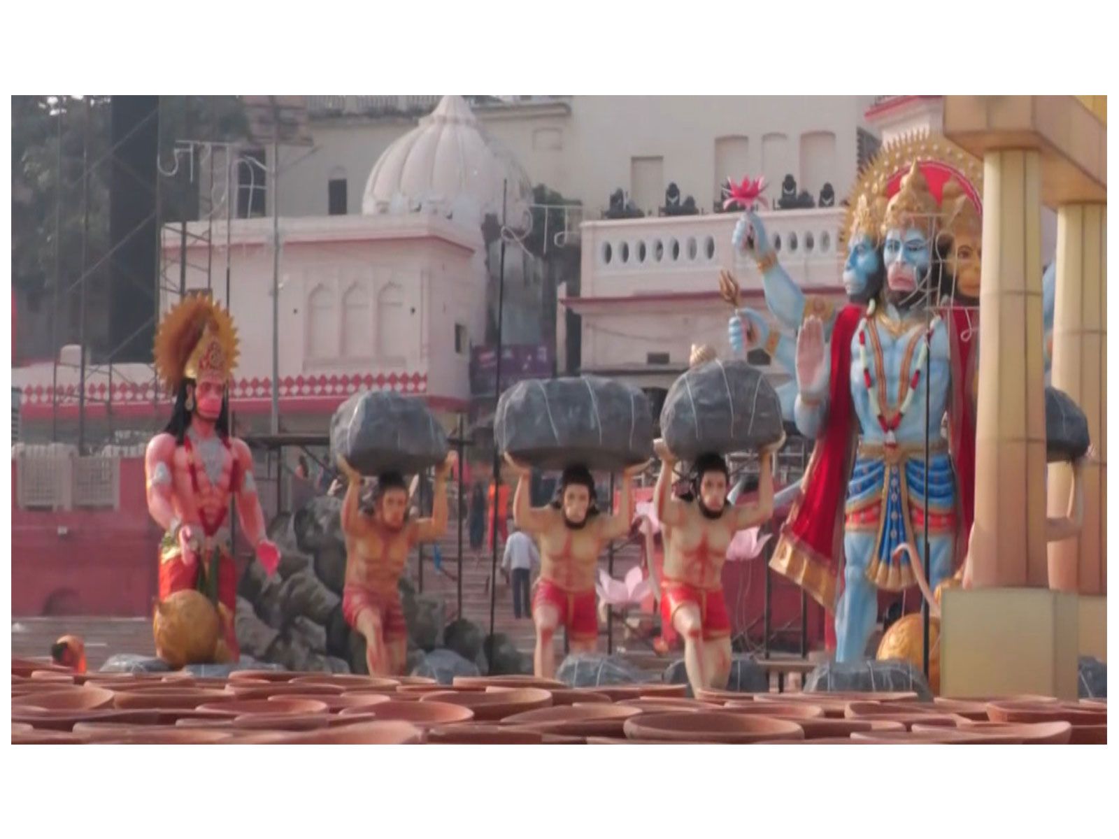 Preparations underway for Deepotsav 2025 at Ram Ki Paidi (Image source: ANI) Preparations underway for Deepotsav 2025 at Ram Ki Paidi (Image source: ANI)