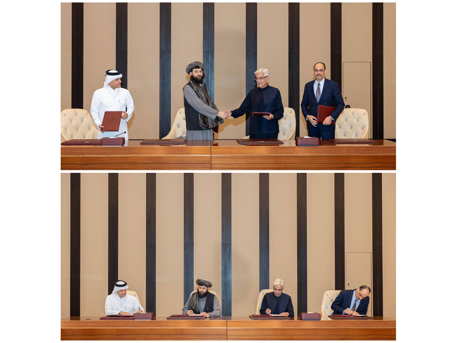 Signing of the bilateral agreement between Pakistan and Afghanistan (Photo/X@Zabehulah_M33) Signing of the bilateral agreement between Pakistan and Afghanistan (Photo/X@Zabehulah_M33)