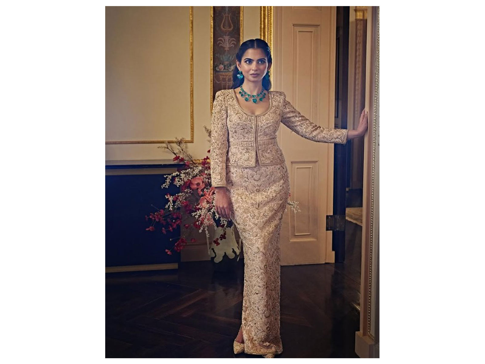 Isha Ambani at British Museum Ball (Image source: @anaitashroffadajania) Isha Ambani at British Museum Ball (Image source: @anaitashroffadajania)