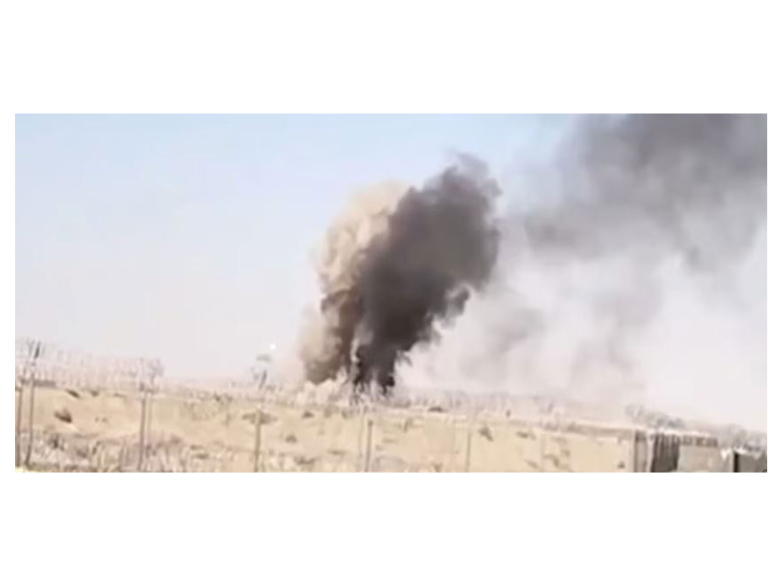 Smoke rises, in this still image from handout video, said to show Pakistani forces conducting a drone strike on an Afghan Taliban border post, in Spin Boldak, Afghanistan (Photo/Reuters) Smoke rises, in this still image from handout video, said to show Pakistani forces conducting a drone strike on an Afghan Taliban border post, in Spin Boldak, Afghanistan (Photo/Reuters)