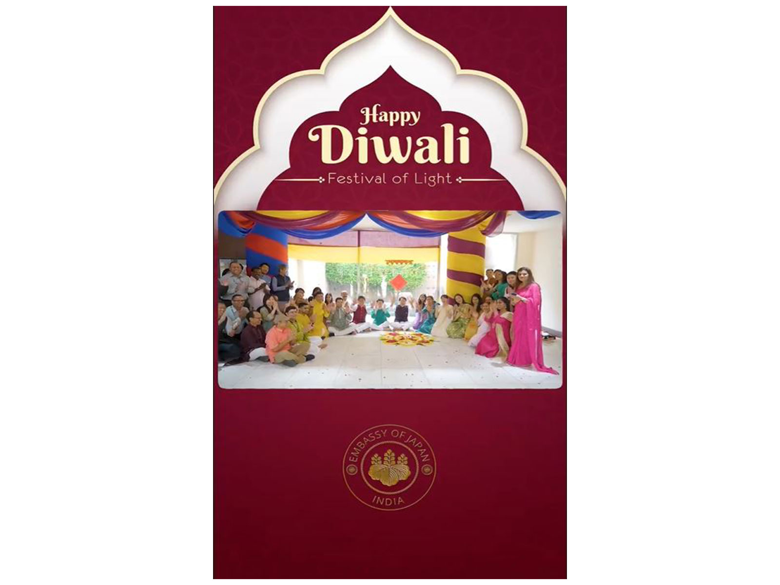 Japanese Envoy to India shares visuals of Diwali celebration (Photo: X@JapanAmbIndia) Japanese Envoy to India shares visuals of Diwali celebration (Photo: X@JapanAmbIndia)
