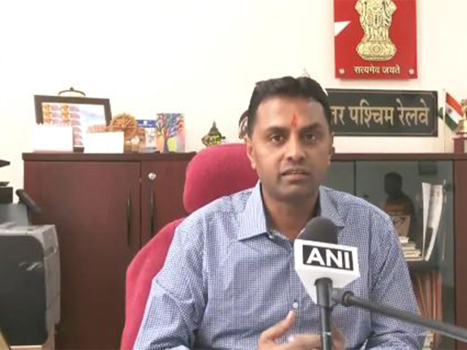 CPRO North Western Railway, Captain Shashi Kiran (Photo/ANI) CPRO North Western Railway, Captain Shashi Kiran (Photo/ANI)