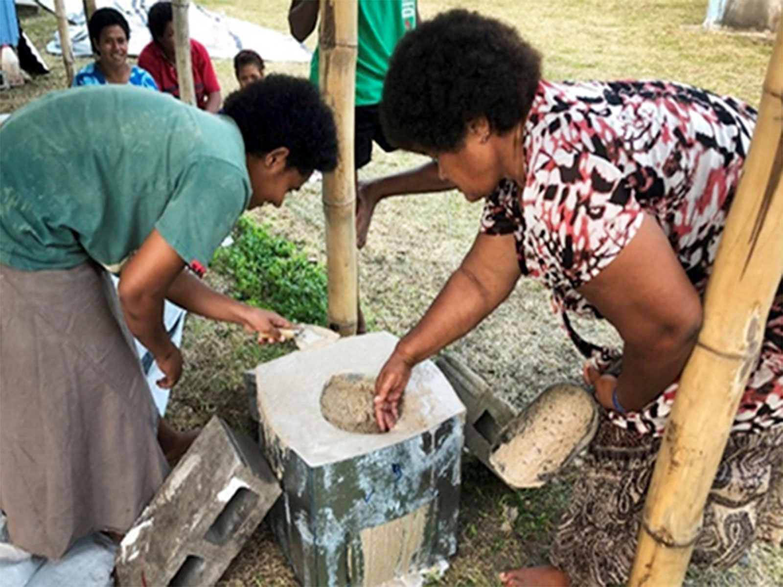 Fiji women in training session on how to build rocket stoves(Photo/ X@UNOSSC) Fiji women in training session on how to build rocket stoves(Photo/ X@UNOSSC)