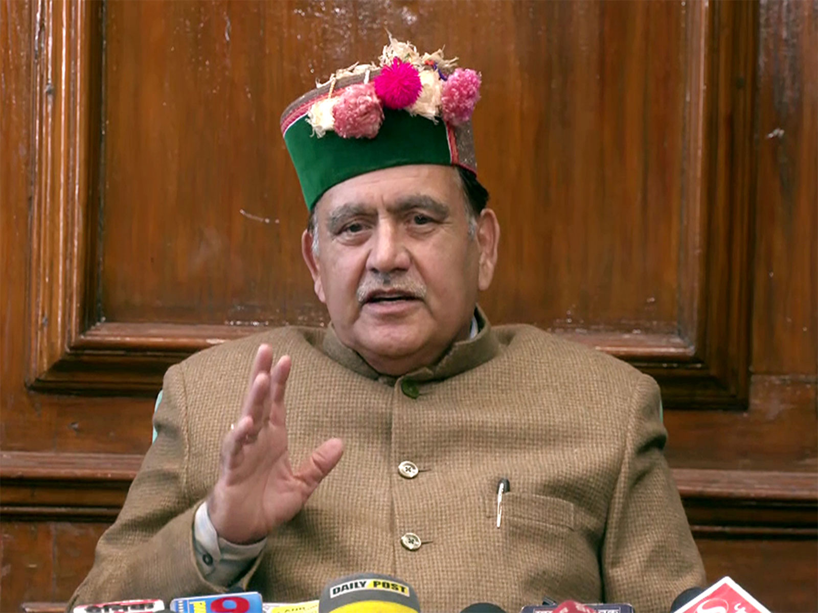 Himachal Pradesh Assembly Speaker Kuldeep Singh Pathania (Photo/ANI) Himachal Pradesh Assembly Speaker Kuldeep Singh Pathania (Photo/ANI)