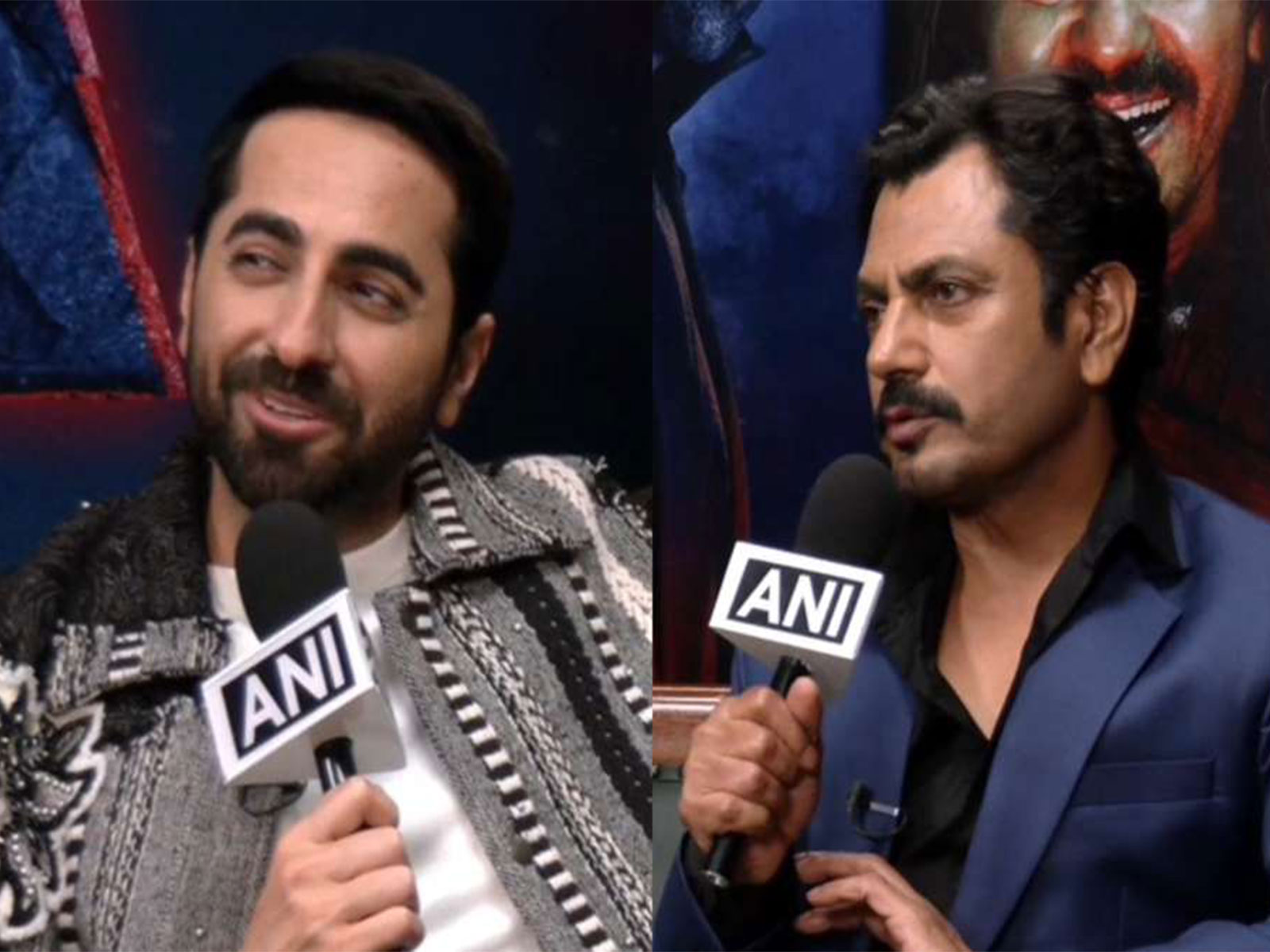 Actors Ayushmann Khurrana, Nawazuddin Siddiqui (Photo/ANI) Actors Ayushmann Khurrana, Nawazuddin Siddiqui (Photo/ANI)