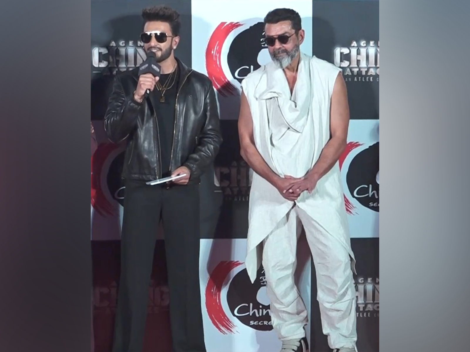 Actors Ranveer Singh and Bobby Deol (Photo/ANI) Actors Ranveer Singh and Bobby Deol (Photo/ANI)