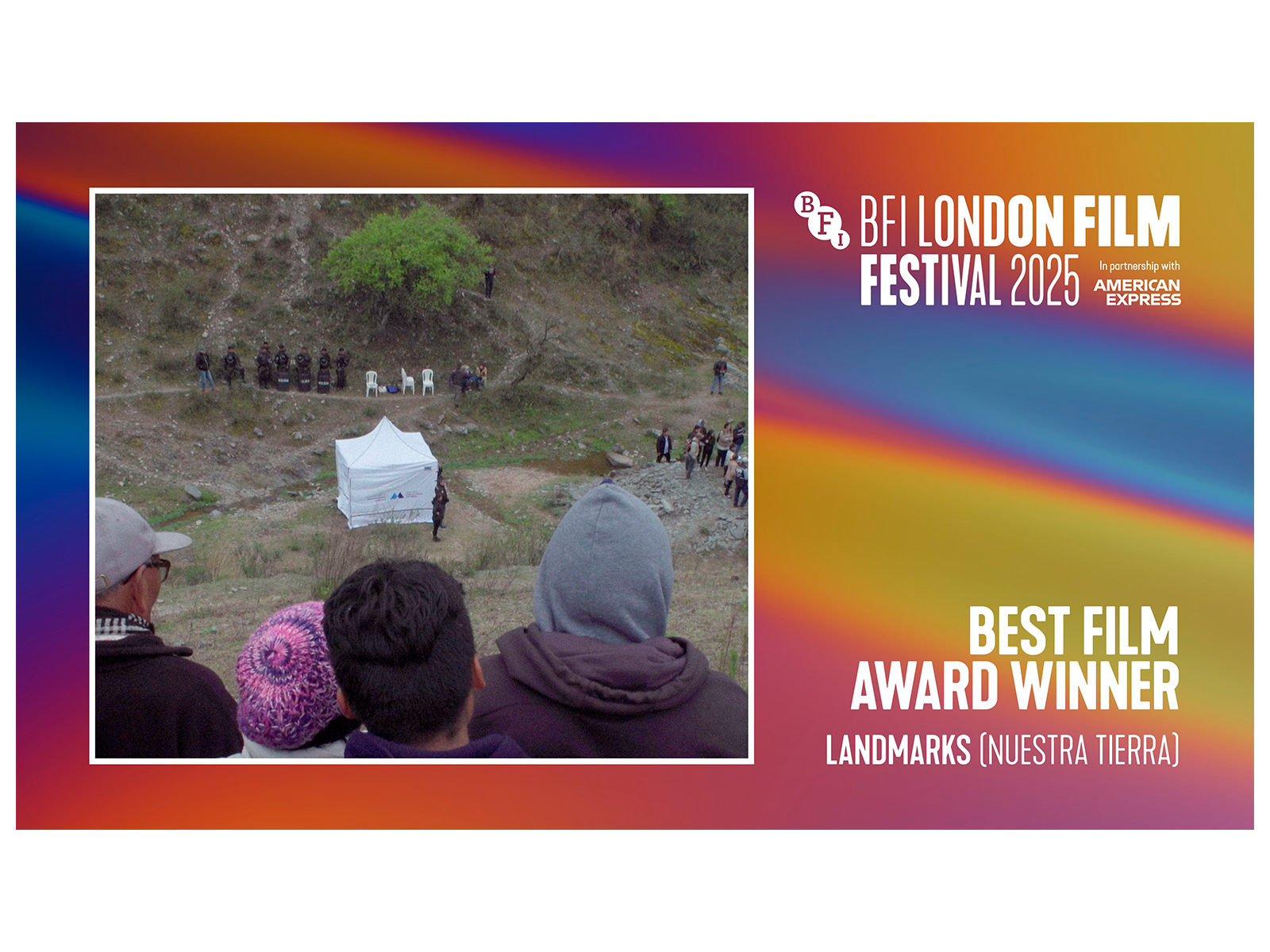 Landmarks wins best film award (Image source: BFI) Landmarks wins best film award (Image source: BFI)