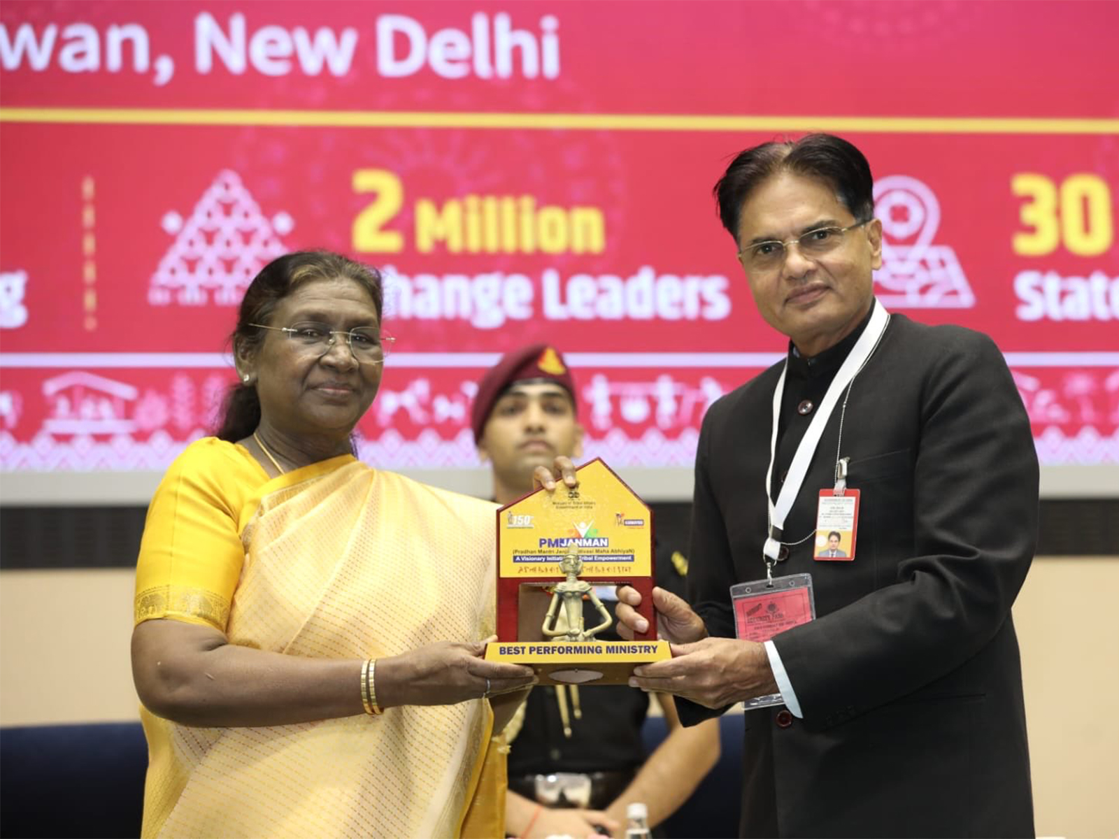 Ministry of Women and Child Development receives award (Photo/X@MinistryWCD) Ministry of Women and Child Development receives award (Photo/X@MinistryWCD)