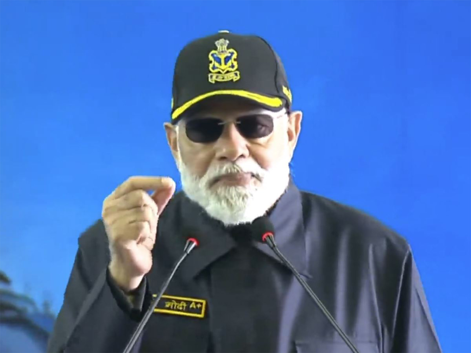 Prime Minister Narendra Modi on board INS Vikrant(Photo/ANI) Prime Minister Narendra Modi on board INS Vikrant(Photo/ANI)