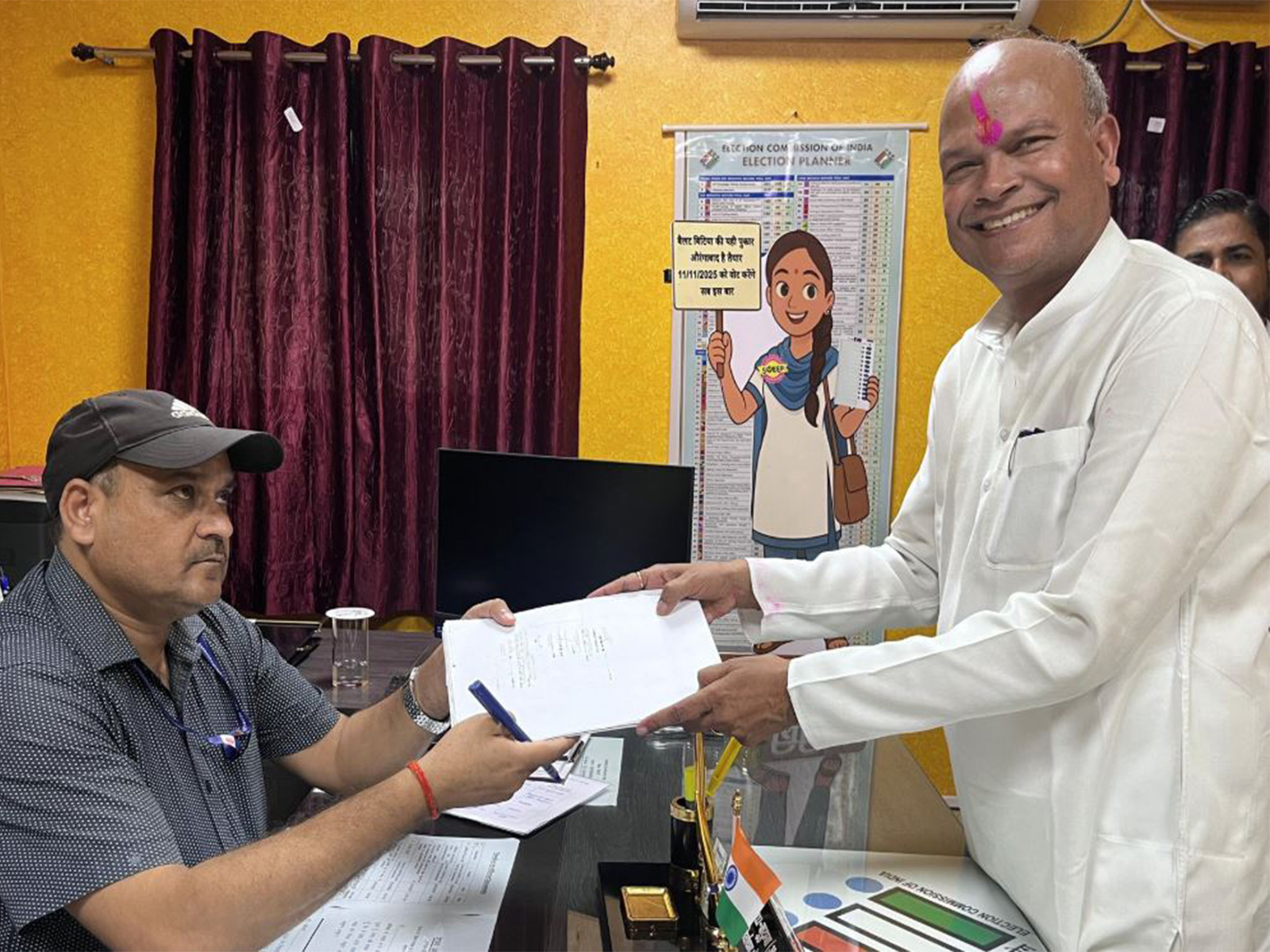 Bihar Congress chief Rajesh Ram files nomination (Photo/@rajeshkrinc) Bihar Congress chief Rajesh Ram files nomination (Photo/@rajeshkrinc)