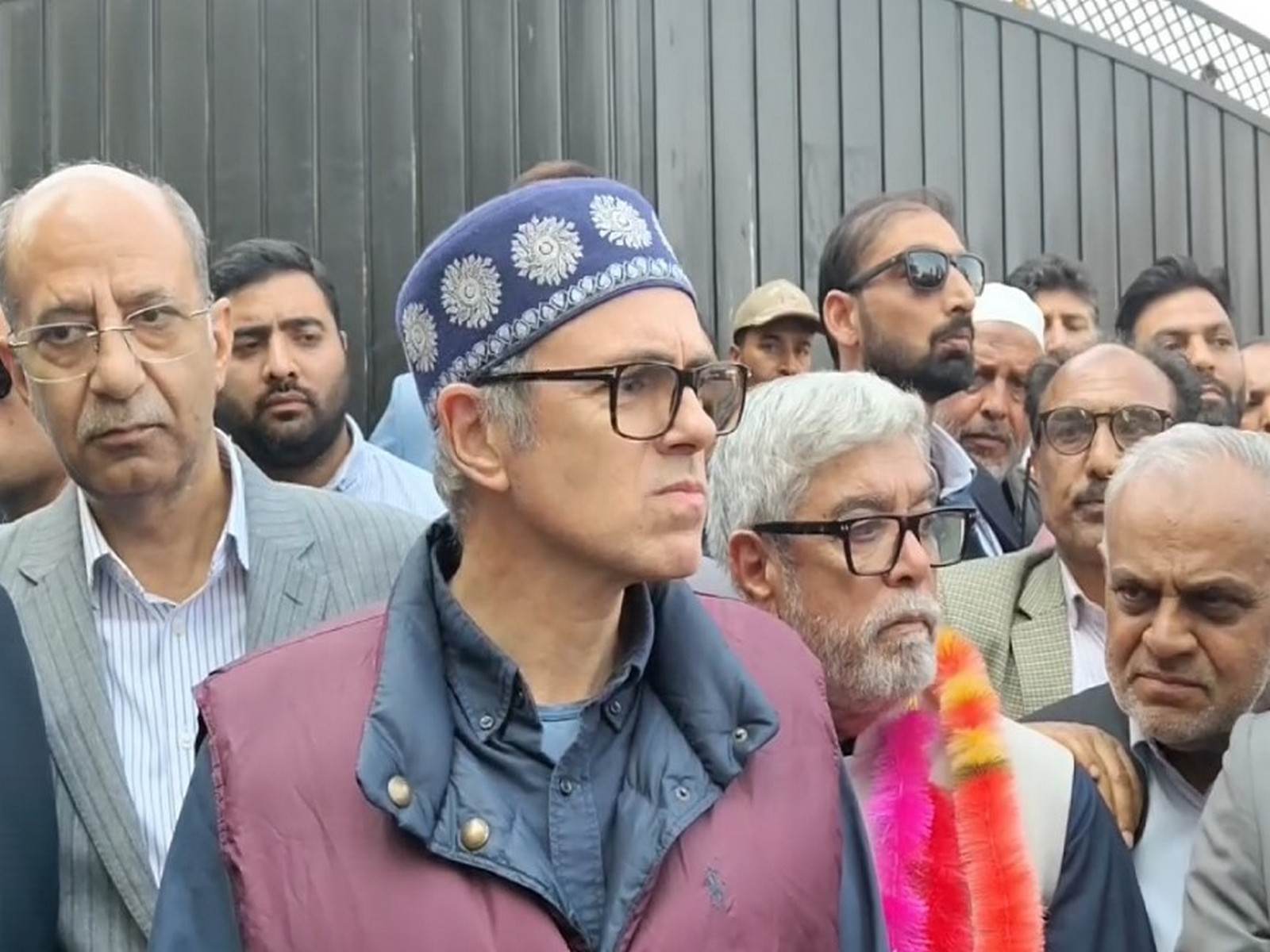 Jammu and Kashmir Chief Minister Omar Abdullah with National Conference Budgam Assembly by-election candidate Agha Syed Mehmood (Photo/ANI) Jammu and Kashmir Chief Minister Omar Abdullah with National Conference Budgam Assembly by-election candidate Agha Syed Mehmood (Photo/ANI)
