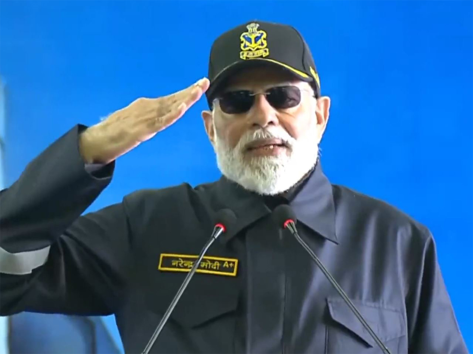 Prime Minister Narendra Modi on board INS Vikrant(Photo/ANI) Prime Minister Narendra Modi on board INS Vikrant(Photo/ANI)