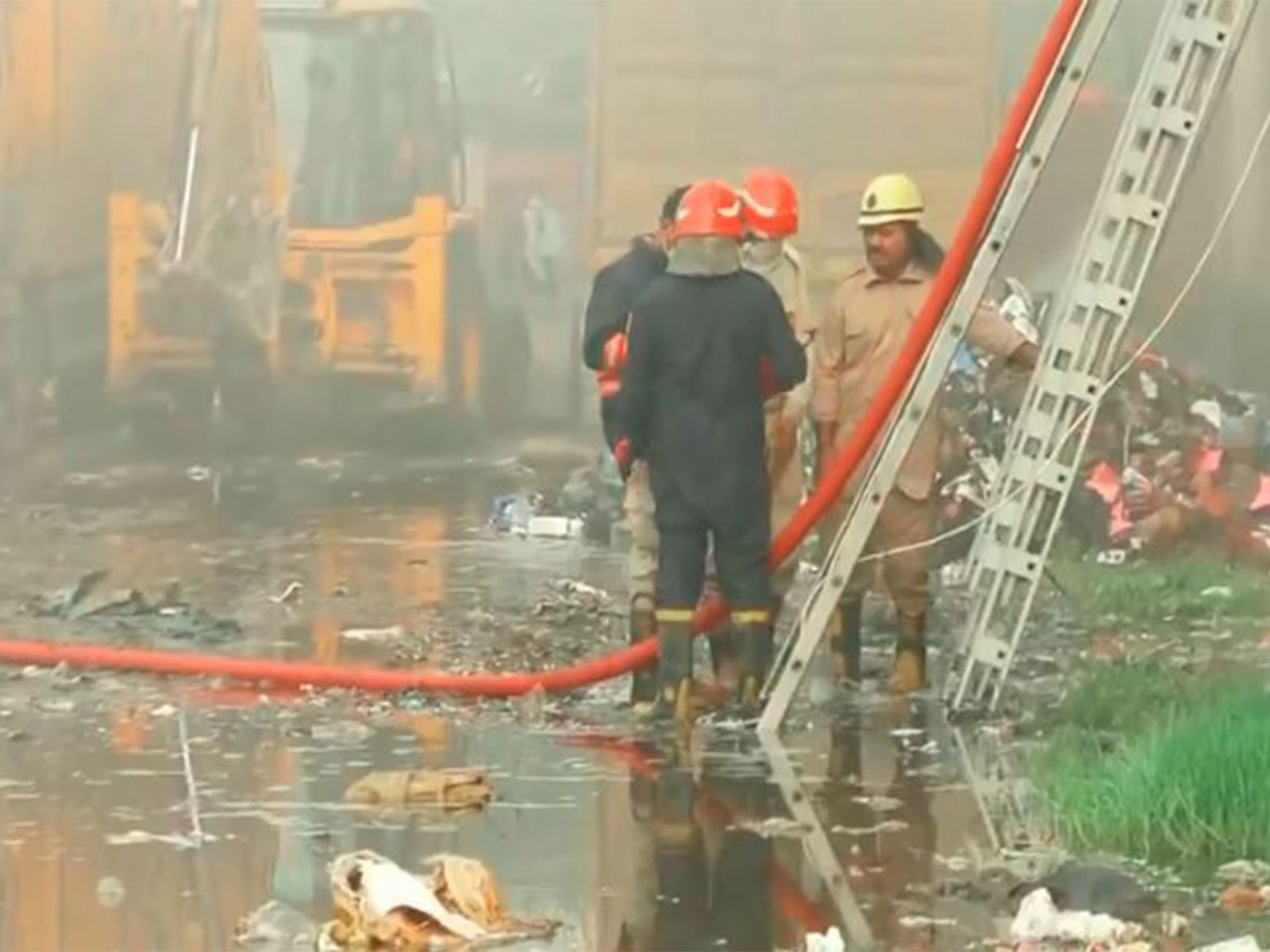Fire-fighting operations still underway (Photo/ANI) Fire-fighting operations still underway (Photo/ANI)