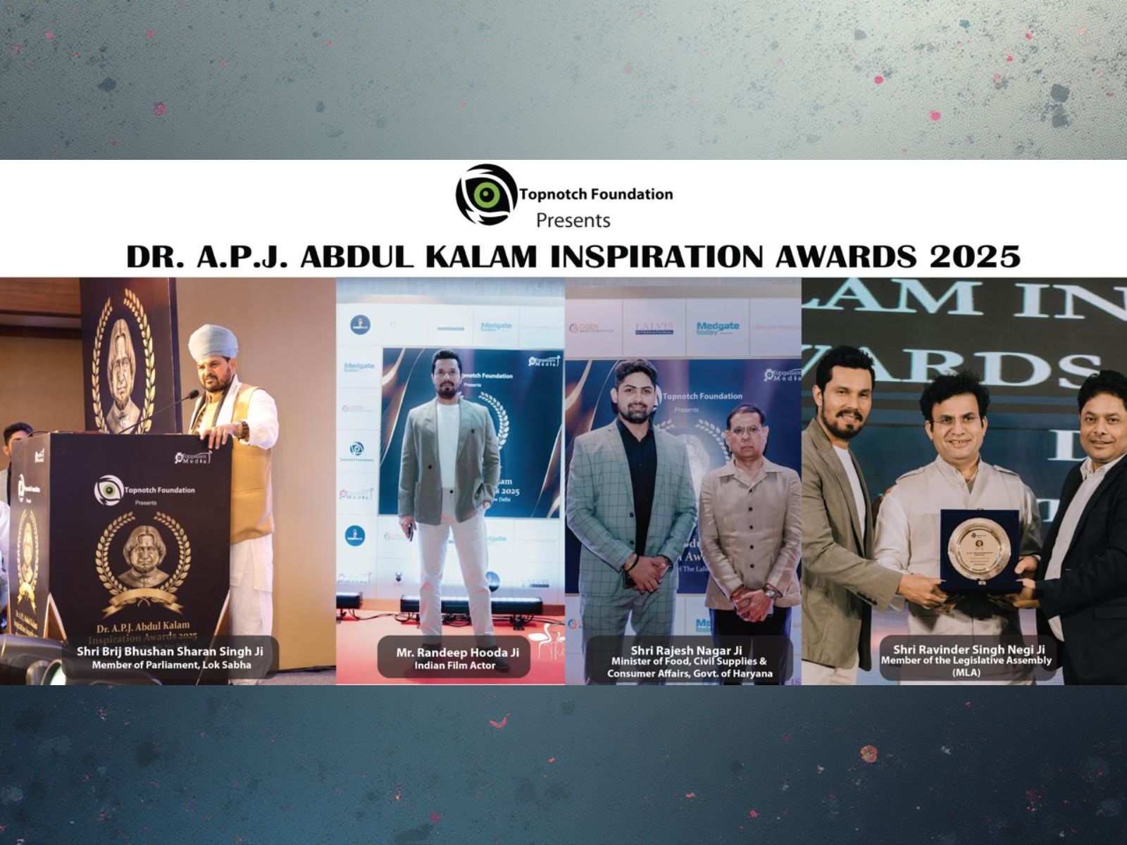 Topnotch Foundation Acknowledged and Felicitated the Winners of the Dr. A.P.J. Abdul Kalam Inspiration Awards 2025 Topnotch Foundation Acknowledged and Felicitated the Winners of the Dr. A.P.J. Abdul Kalam Inspiration Awards 2025