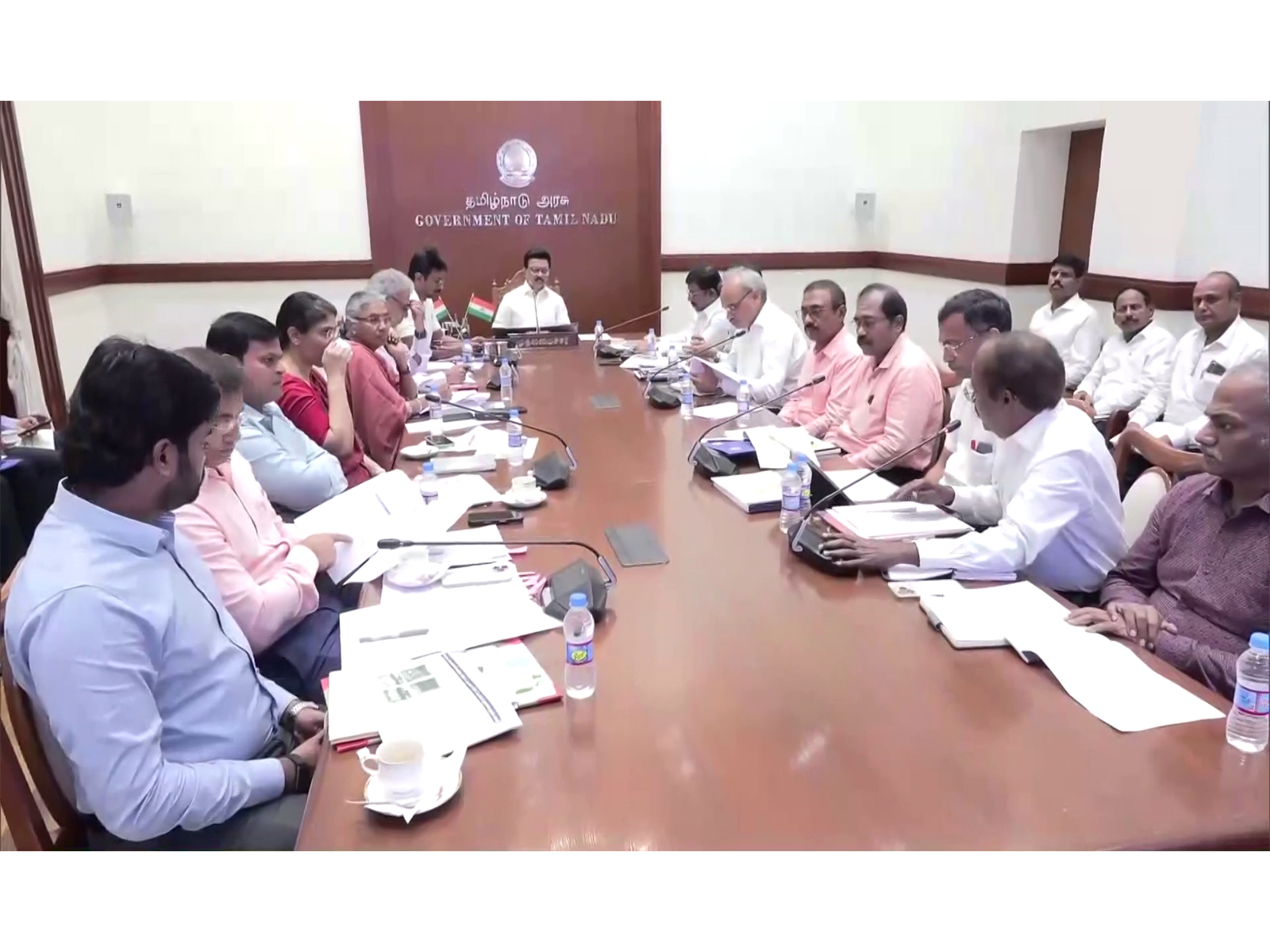 Tamil Nadu Chief Minister MK Stalin reviews measures to tackle heavy rains (Photo/TNDIPR) Tamil Nadu Chief Minister MK Stalin reviews measures to tackle heavy rains (Photo/TNDIPR)
