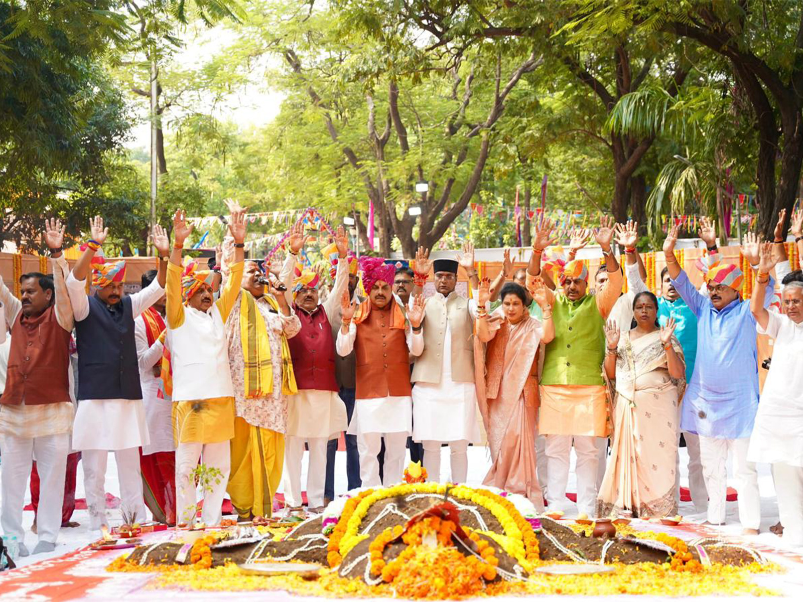 MP CM Mohan Yadav participates in Govardhan Parv programme in Bhopal (Photo/X @DrMohanYadav51)