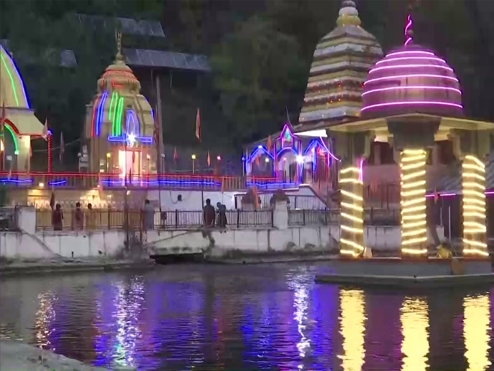 Diwali celebration at Surya Mandir in Anantnag (Photo/ANI) Diwali celebration at Surya Mandir in Anantnag (Photo/ANI)