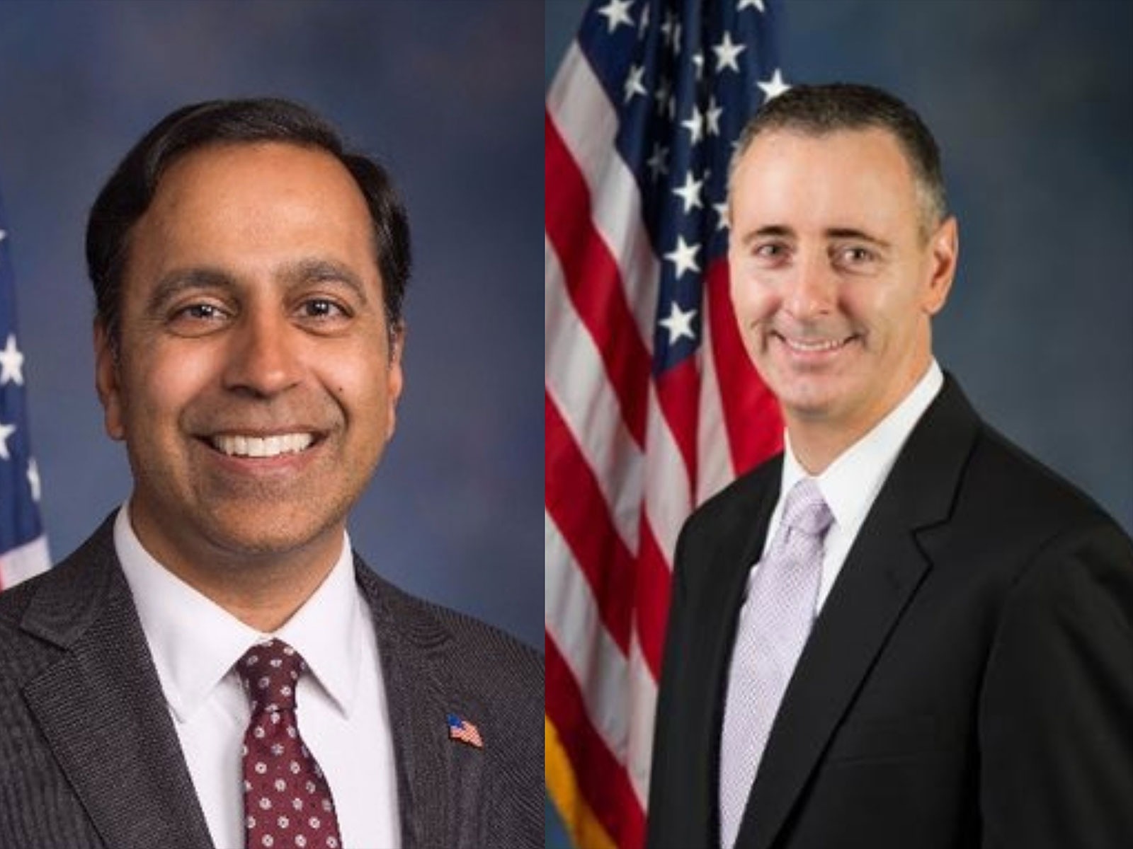 US Congressmen Raja Krishnamoorthi and Brian Fitzpatrick (R to L) (Photo/X@CongressmanRaja,@RepBrianFitz) US Congressmen Raja Krishnamoorthi and Brian Fitzpatrick (R to L) (Photo/X@CongressmanRaja,@RepBrianFitz)