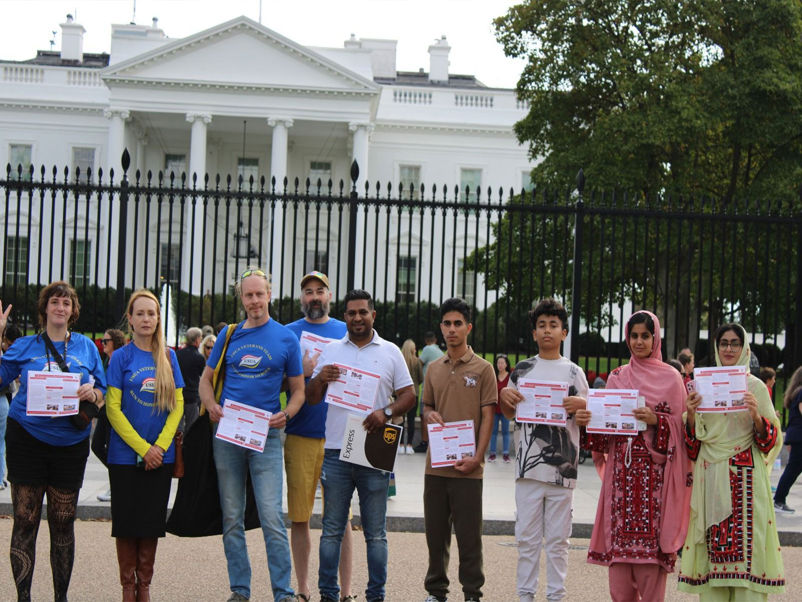 BNM holds awareness drive outside White House (Photo/ X@BNMFootages)  BNM holds awareness drive outside White House (Photo/ X@BNMFootages)