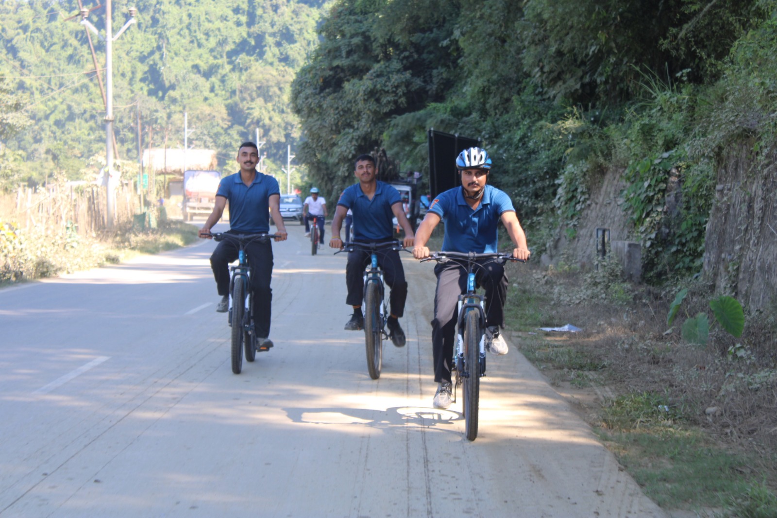 Joint cycle rally in Aalo (Photo/ANI) Joint cycle rally in Aalo (Photo/ANI)
