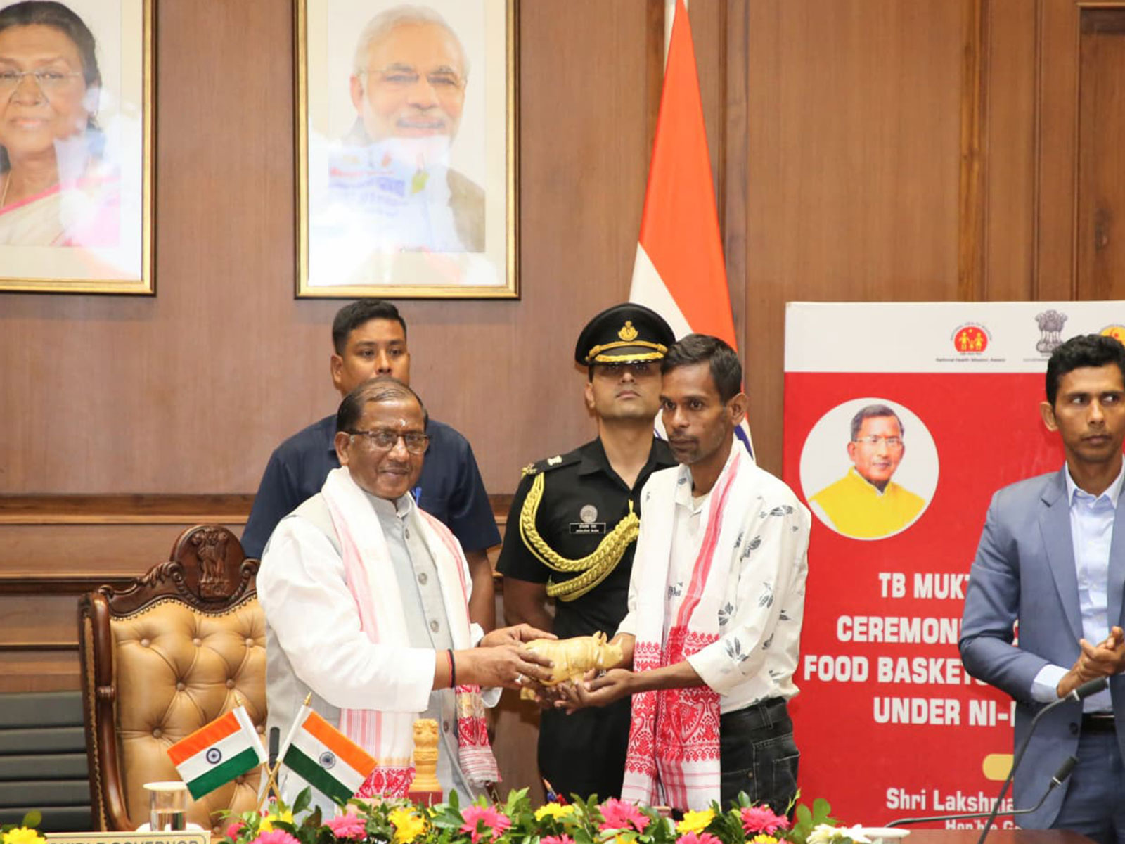 Assam Governor adopts 100 TB patients under Ni-kshay mitra initiative (Photo: ANI) Assam Governor adopts 100 TB patients under Ni-kshay mitra initiative (Photo: ANI)