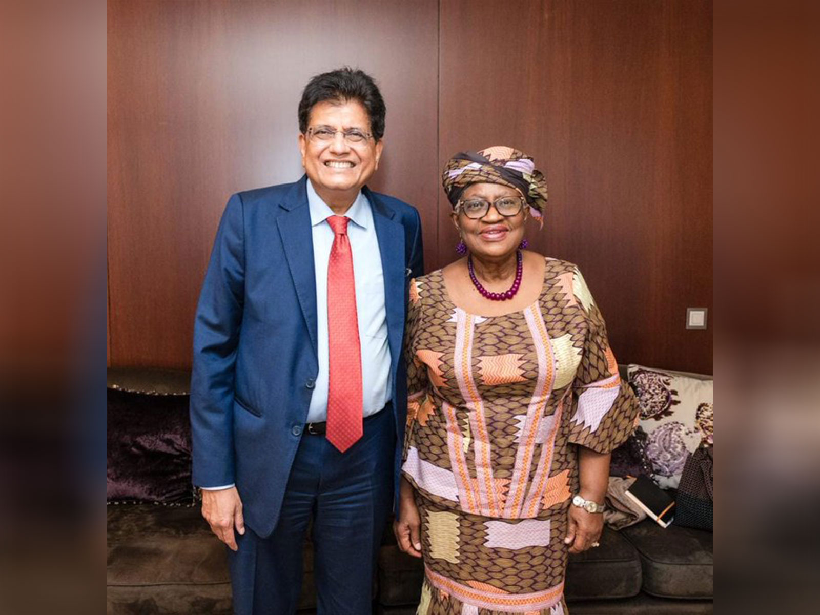 Union Minister of Commerce and Industry Piyush Goyal along with with WTO Director General Ngozi Okonjo-Iweala (Photo/X@ PiyushGoyal) Union Minister of Commerce and Industry Piyush Goyal along with with WTO Director General Ngozi Okonjo-Iweala (Photo/X@ PiyushGoyal)