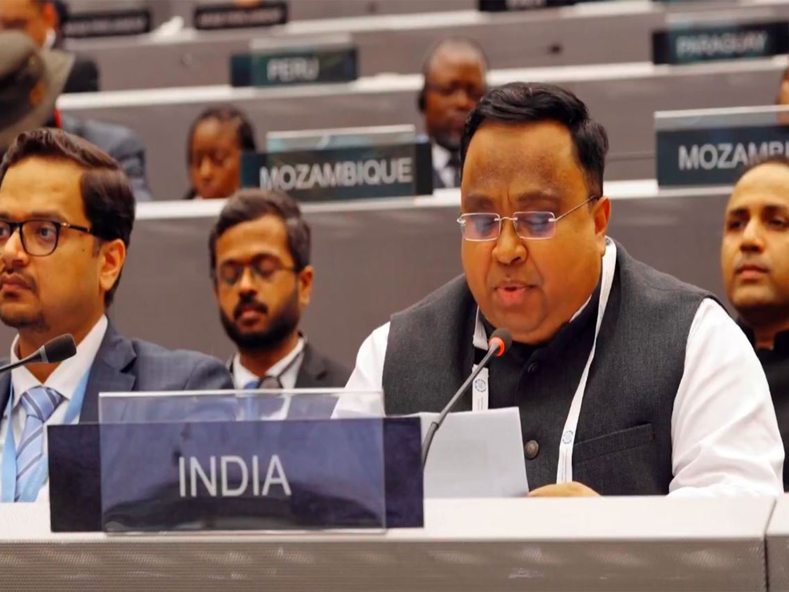Rajya Sabha MP Sasmit Patra at Special Accountability segment of the UN General Debate in Geneva (Photo/X@IndiaUNGeneva) Rajya Sabha MP Sasmit Patra at Special Accountability segment of the UN General Debate in Geneva (Photo/X@IndiaUNGeneva)