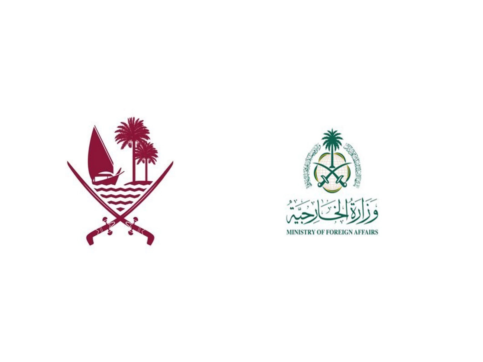Logo of Ministry of Foreign Affairs, Qatar (left) and Ministry of Foreign Affairs, Saudi Arabia (Photo/X: @MofaQatar_EN and @KSAmofaEN) Logo of Ministry of Foreign Affairs, Qatar (left) and Ministry of Foreign Affairs, Saudi Arabia (Photo/X: @MofaQatar_EN and @KSAmofaEN)