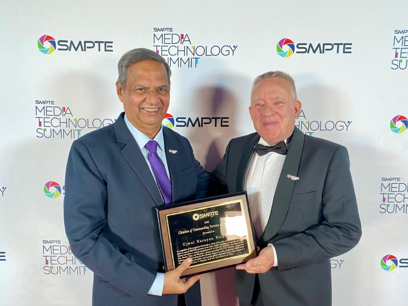 A Global Honour: Ujwal N. Nirgudkar Felicitated by SMPTE for promoting International Standards for Advancing the Indian Film Industry A Global Honour: Ujwal N. Nirgudkar Felicitated by SMPTE for promoting International Standards for Advancing the Indian Film Industry
