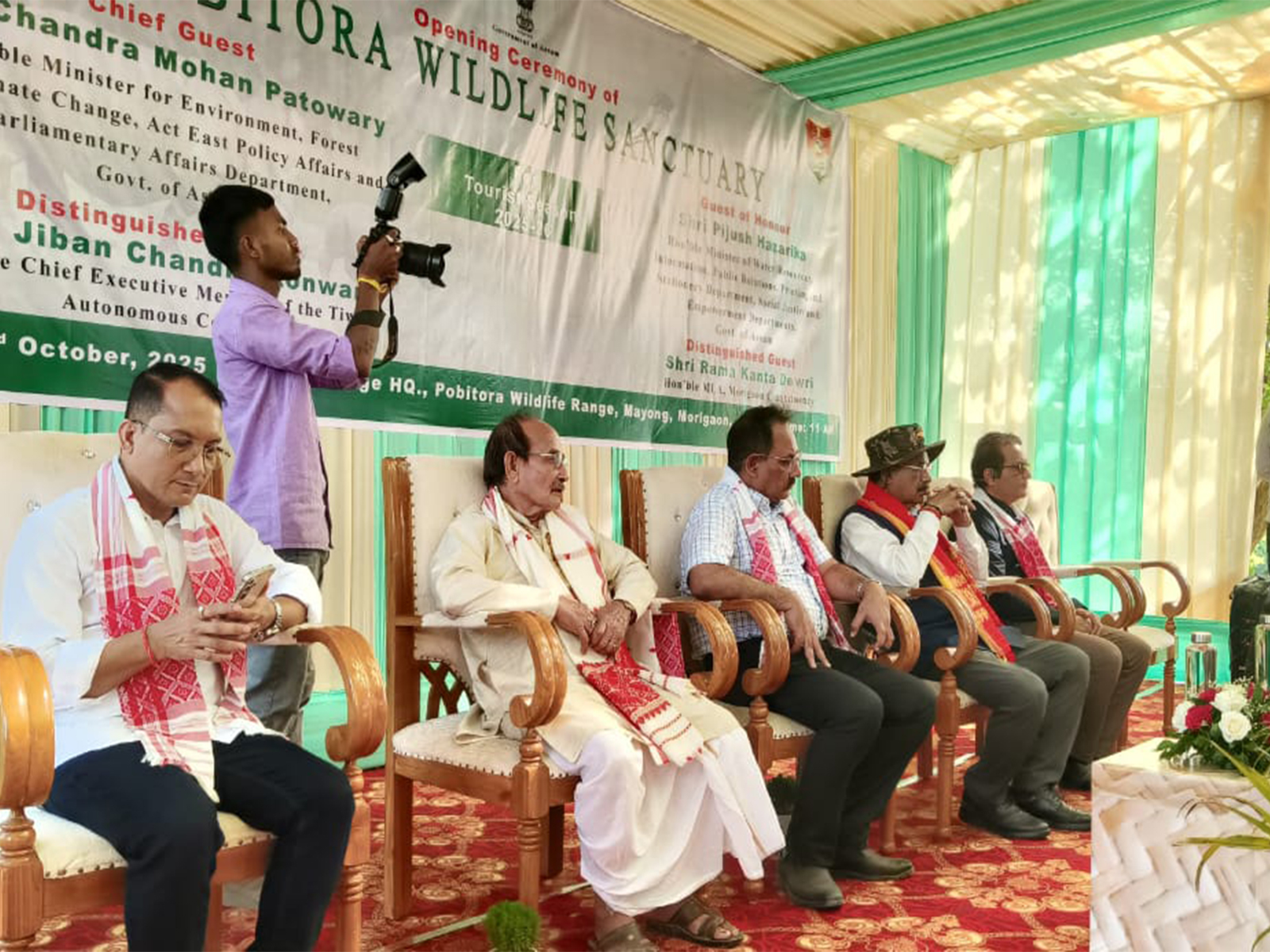 Assam's Pobitora Wildlife Sanctuary reopens for tourists (Photo/ANI) Assam's Pobitora Wildlife Sanctuary reopens for tourists (Photo/ANI)