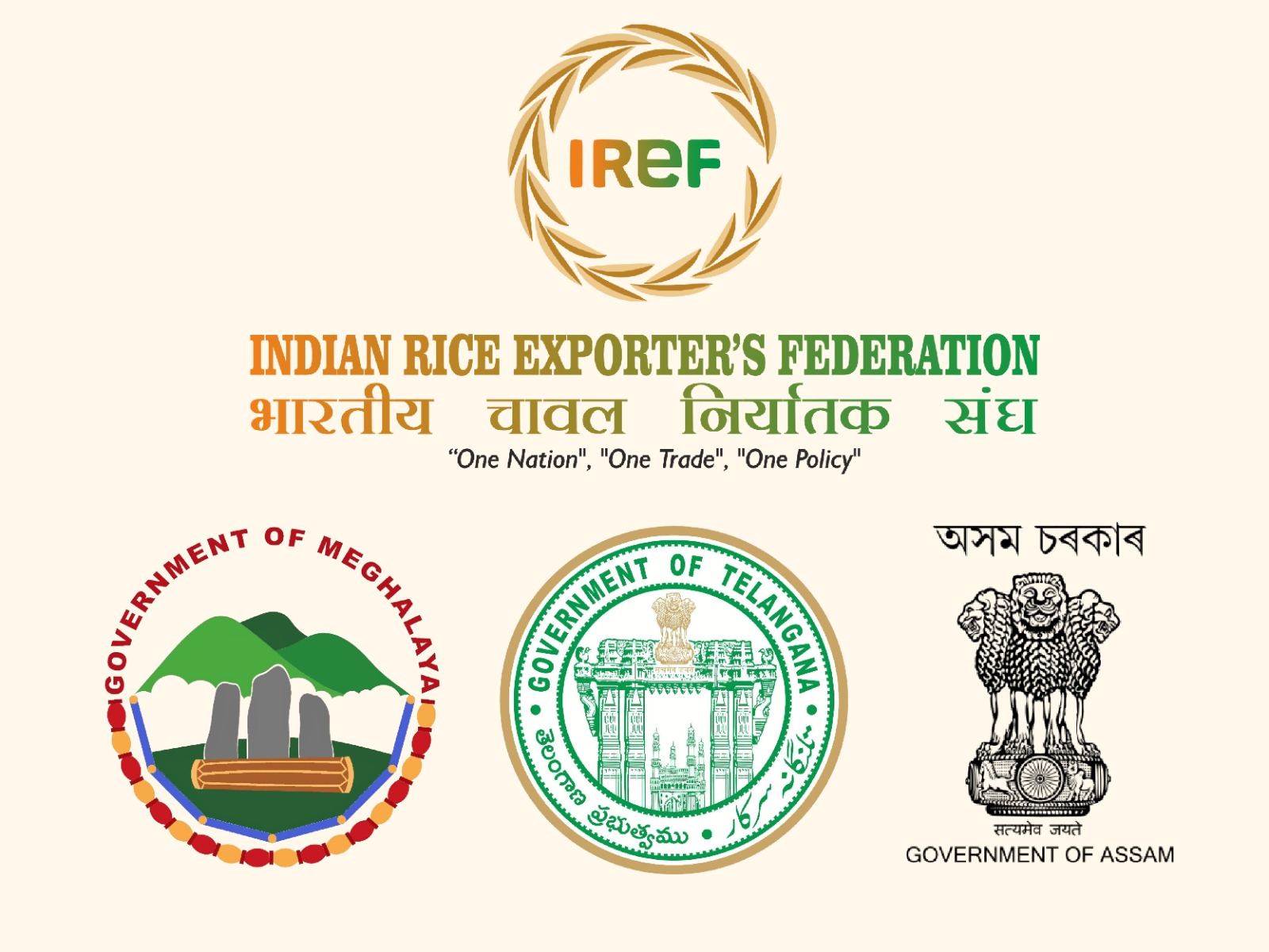 Assam, Meghalaya, Telangana partner with IREF for upcoming mega rice conference at Bharat Mandapam (Image: IREF) Assam, Meghalaya, Telangana partner with IREF for upcoming mega rice conference at Bharat Mandapam (Image: IREF)