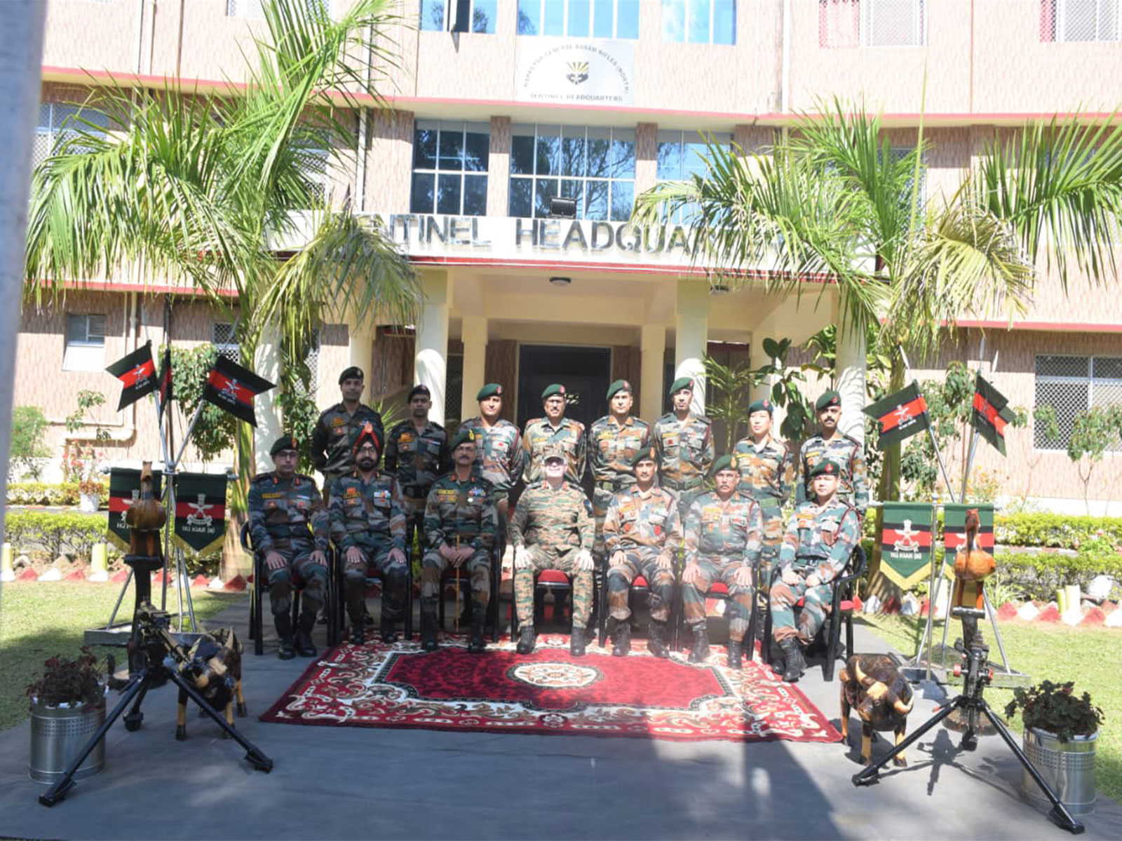 Lieutenant General Abhijit S Pendharkar, GOC, Spear Corps, at Sector Headquarters, Assam Rifles at Lekhapani (Photo/ANI) Lieutenant General Abhijit S Pendharkar, GOC, Spear Corps, at Sector Headquarters, Assam Rifles at Lekhapani (Photo/ANI)