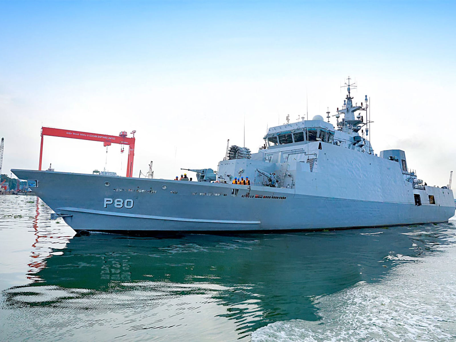 Cochin Shipyard delivers First Anti-submarine Warfare Shallow Water Craft to Indian Navy (Photo/Cochin PRO) Cochin Shipyard delivers First Anti-submarine Warfare Shallow Water Craft to Indian Navy (Photo/Cochin PRO)