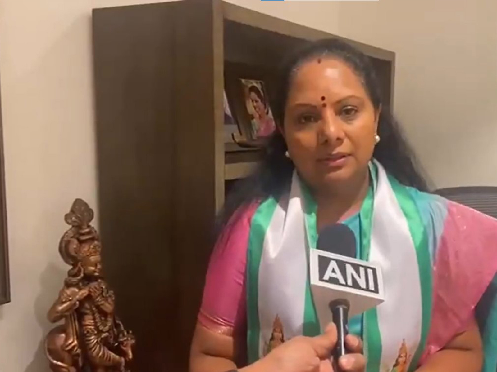 Telangana Jagruthi founder K Kavitha (Photo/ANI) Telangana Jagruthi founder K Kavitha (Photo/ANI)