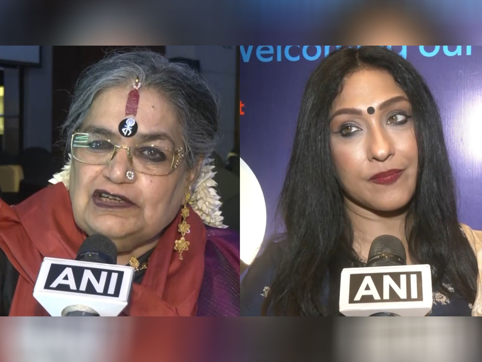 Usha Uthup, Rituparna Sengupta (Image source/ANI) Usha Uthup, Rituparna Sengupta (Image source/ANI)