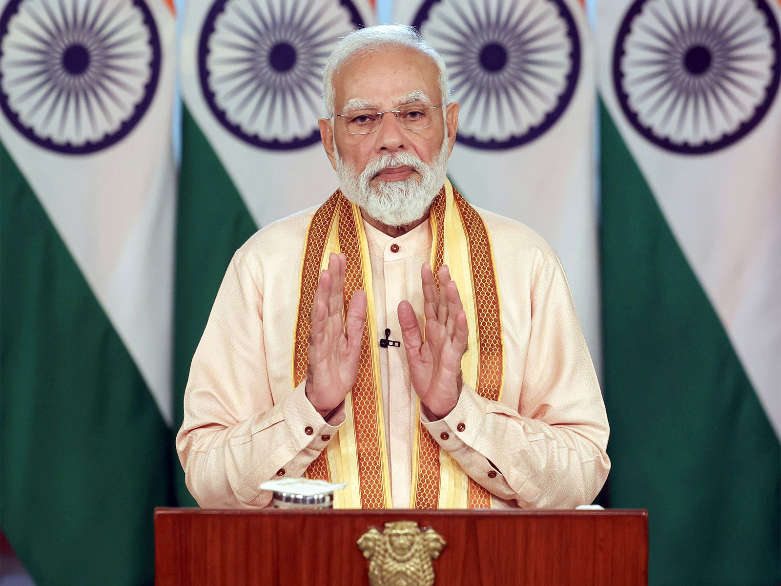 Prime Minister Narendra Modi addresses Rozgar Mela via video message. (Photo/ANI) Prime Minister Narendra Modi addresses Rozgar Mela via video message. (Photo/ANI)