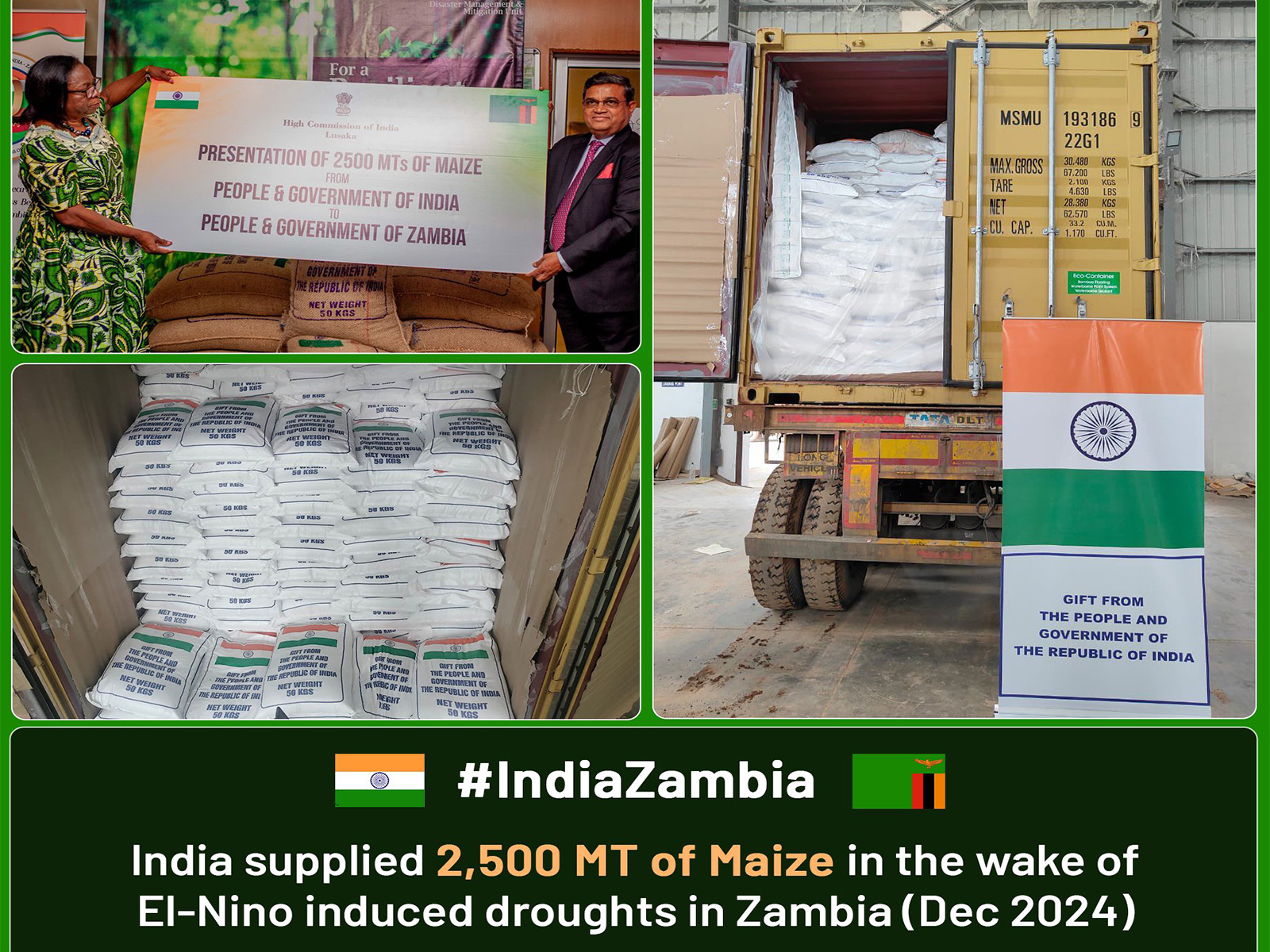 Indian aid to Zambia (Photo/ X@DrSJaishankar) Indian aid to Zambia (Photo/ X@DrSJaishankar)