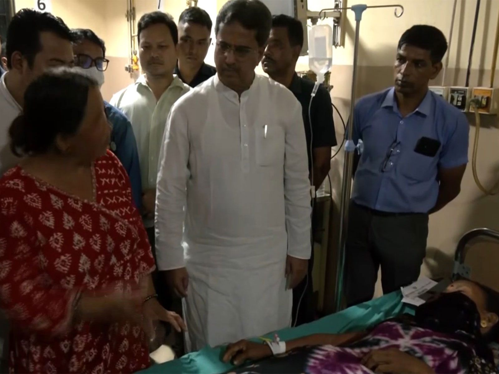 Tripura CM Manik Saha visits injured officials after attack during strike (Photo/ANI) Tripura CM Manik Saha visits injured officials after attack during strike (Photo/ANI)