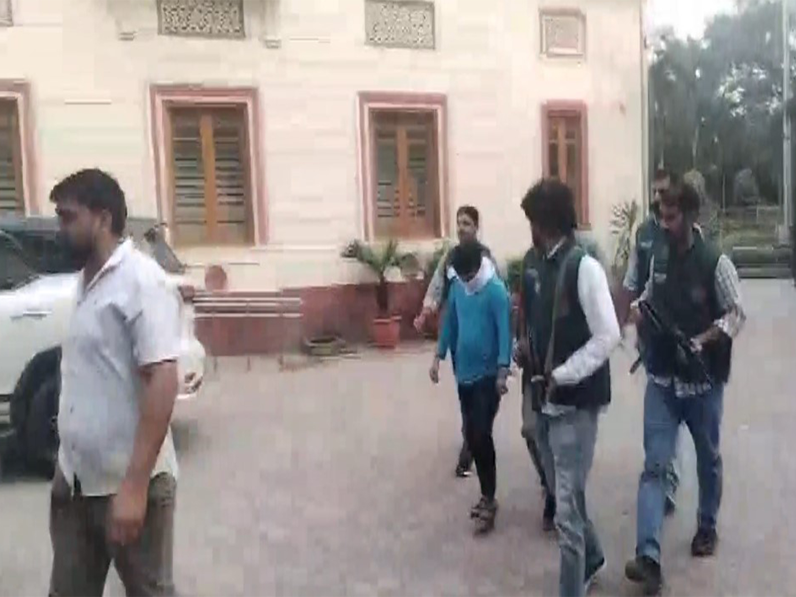 The two accused arrested by Delhi Police Special Cell were brought to Delhi's Patiala House Court on Friday. (Photo/ANI) The two accused arrested by Delhi Police Special Cell were brought to Delhi's Patiala House Court on Friday. (Photo/ANI)