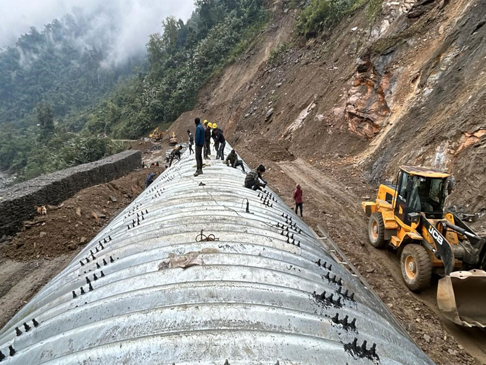 Visual of Project Arunank in Arunachal Pradesh (Photo: BRO/X) Visual of Project Arunank in Arunachal Pradesh (Photo: BRO/X)