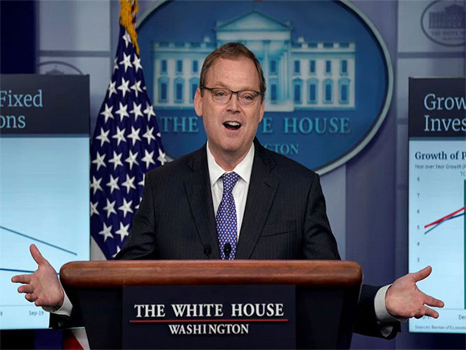 White House Economic Advisor Kevin Hassett (Photo/Reuters) White House Economic Advisor Kevin Hassett (Photo/Reuters)