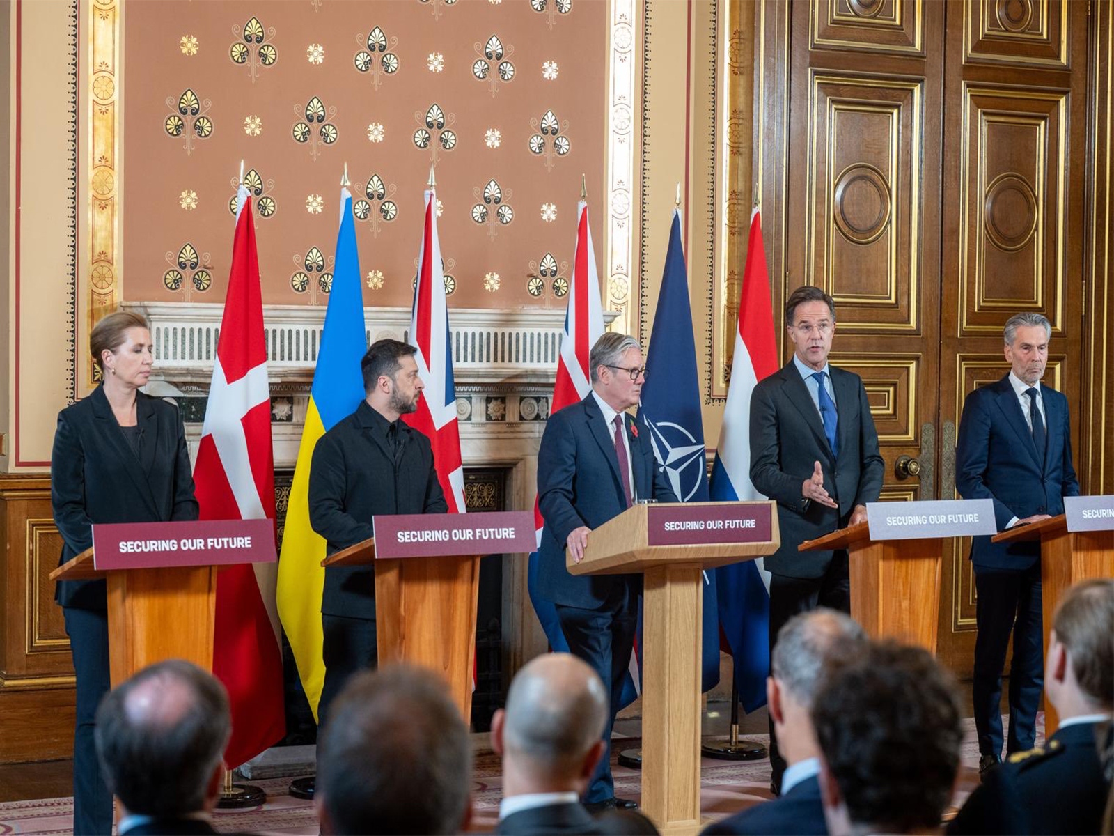 NATO Secretary General Mark Rutte (second from right), meets with European leaders in London (Photo/X @SecGenNATO) NATO Secretary General Mark Rutte (second from right), meets with European leaders in London (Photo/X @SecGenNATO)
