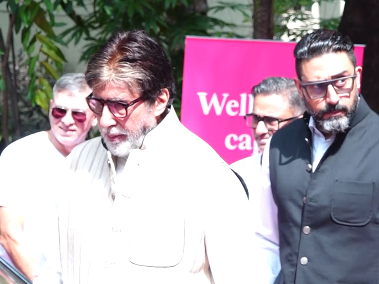 Megastar Amitabh Bachchan and his son Abhishek Bachchan (Image source: ANI) Megastar Amitabh Bachchan and his son Abhishek Bachchan (Image source: ANI)