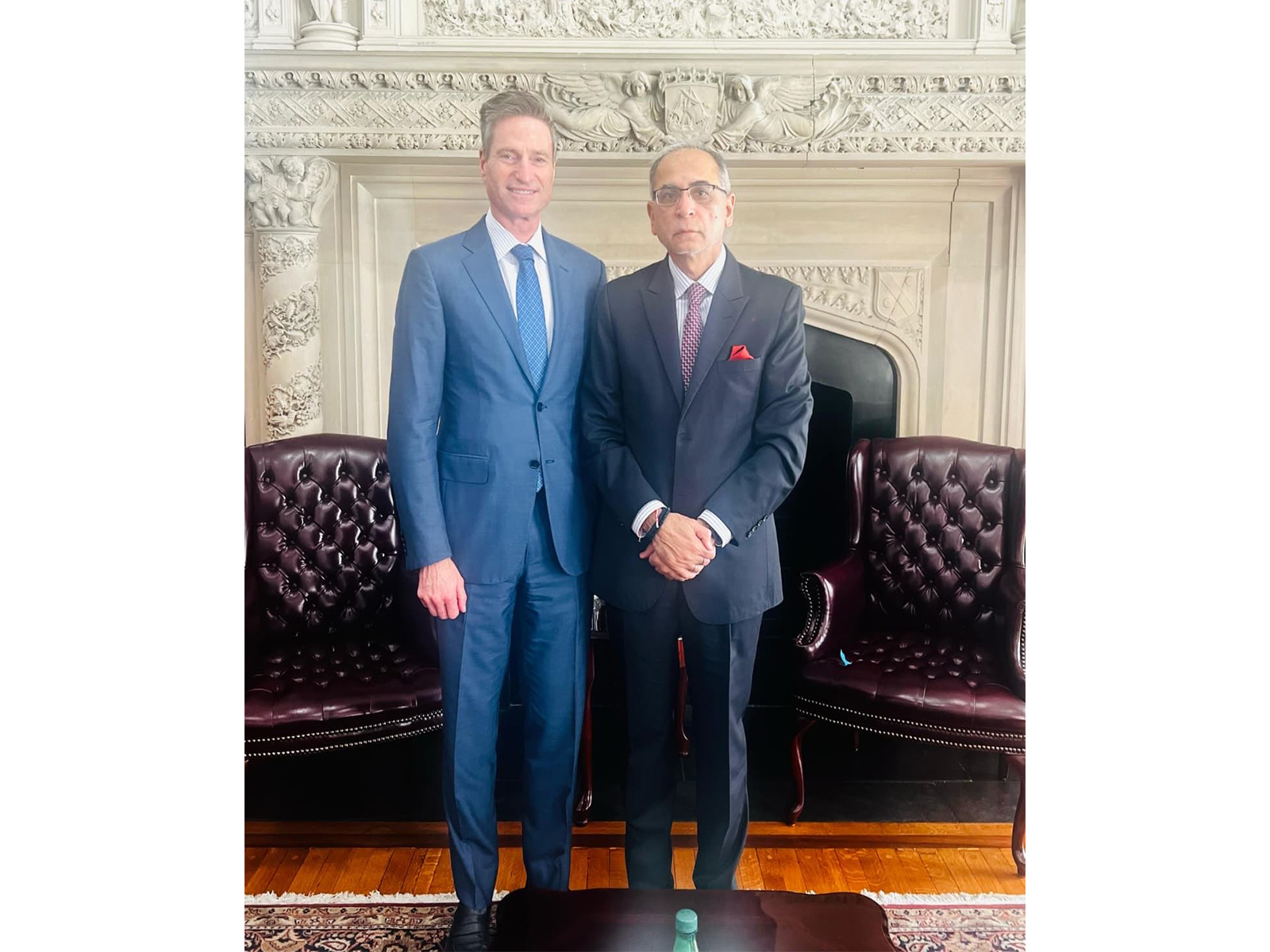 Ambassador Vinay Mohan with Lockheed Martin CEO Jim Taiclet (Photo/X@AmbVMKwatra) Ambassador Vinay Mohan with Lockheed Martin CEO Jim Taiclet (Photo/X@AmbVMKwatra)