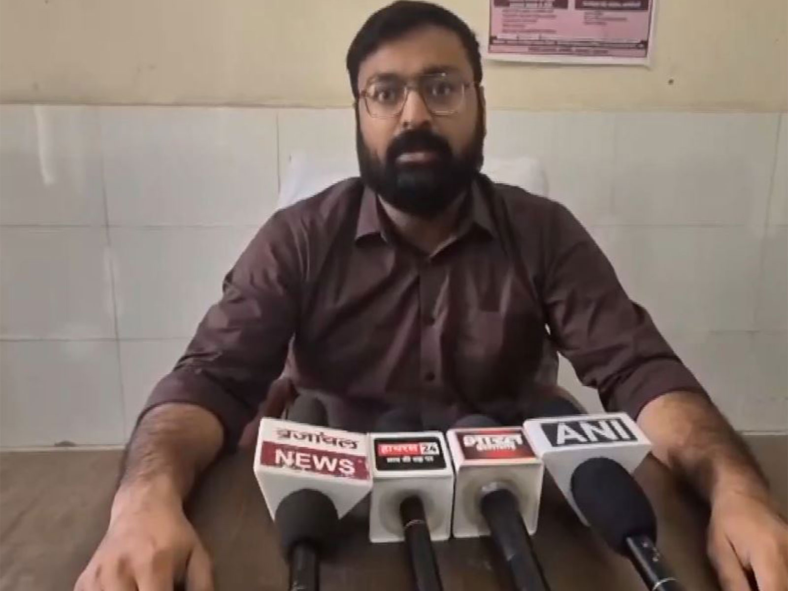 Dr Rajat from the Community Health Centre in Sikandra Rao (Photo/ANI) Dr Rajat from the Community Health Centre in Sikandra Rao (Photo/ANI)