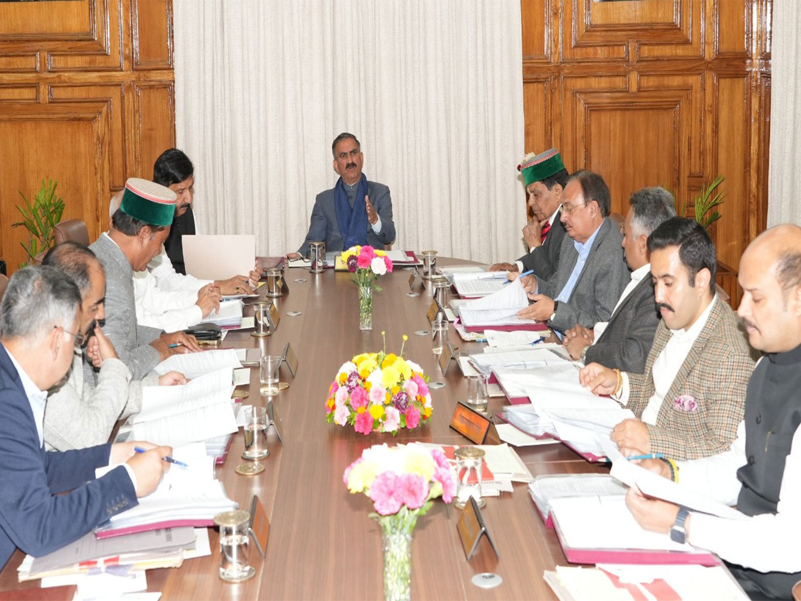 Chief Minister Sukhvinder Singh Sukhu with Cabinet ministers (Photo/Himachal Pradesh CMO) Chief Minister Sukhvinder Singh Sukhu with Cabinet ministers (Photo/Himachal Pradesh CMO)