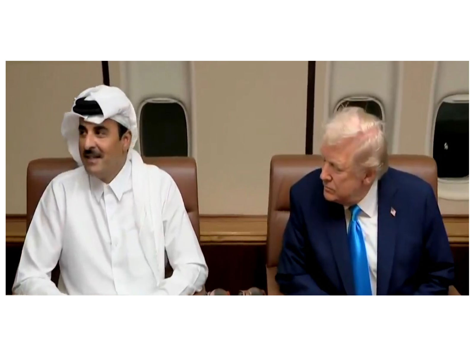 Emir of Qatar Tamim bin Hamad Al Thani (left) along with US President DOnald Trump (Photo/X@rapidresponse47) Emir of Qatar Tamim bin Hamad Al Thani (left) along with US President DOnald Trump (Photo/X@rapidresponse47)