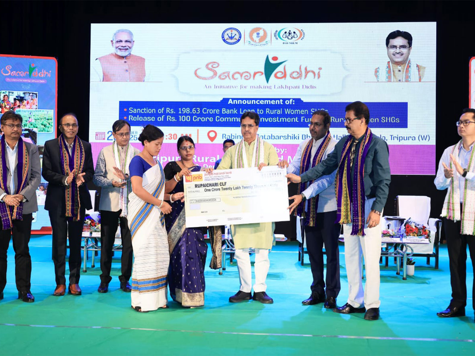 Chief Minister Dr. Manik Saha launches Samriddhi (Photo/ANI) Chief Minister Dr. Manik Saha launches Samriddhi (Photo/ANI)