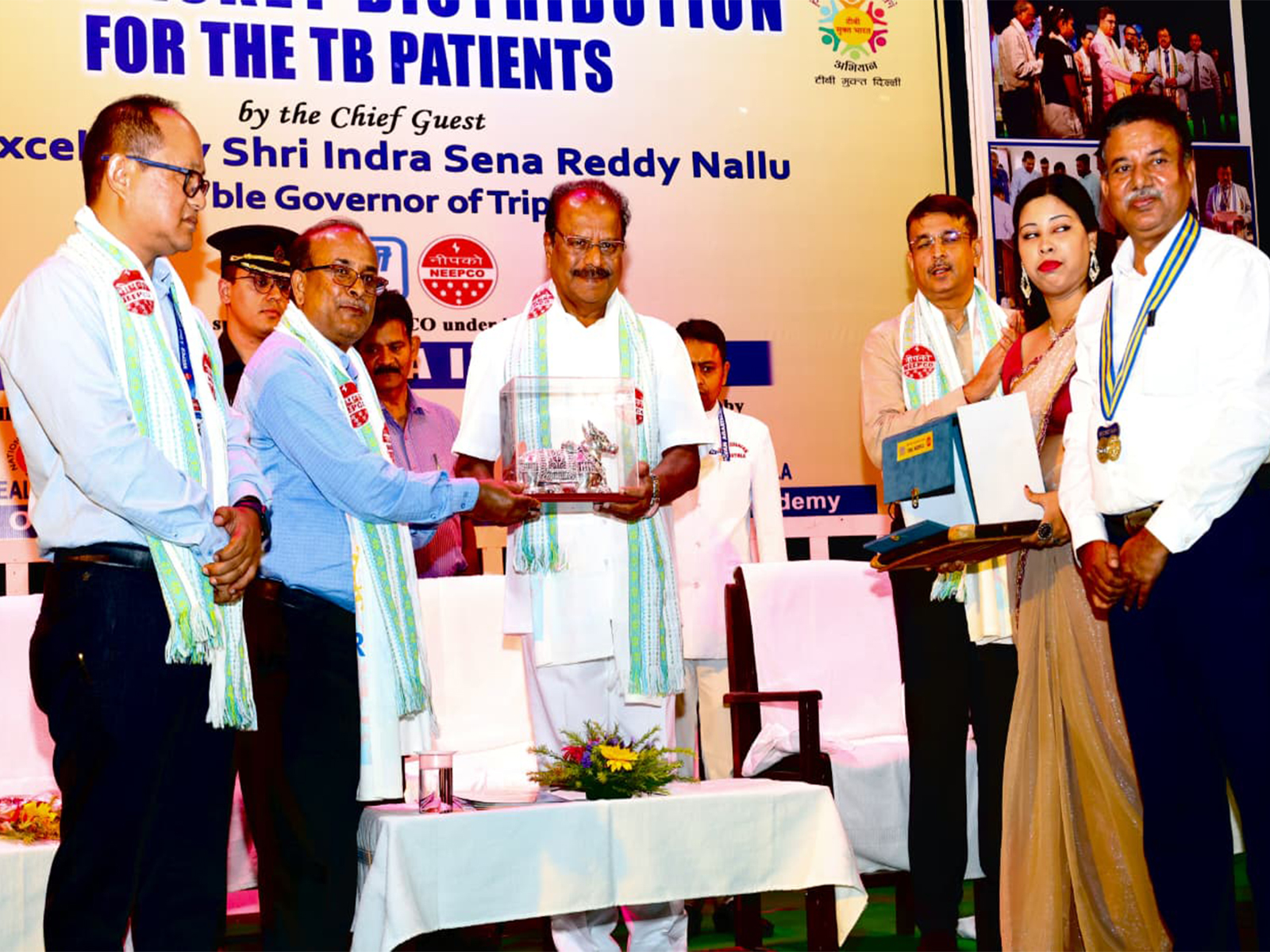 Tripura Governor launch food basket distribution for TB Patients (Photo/X/@TripuraGovernor) Tripura Governor launch food basket distribution for TB Patients (Photo/X/@TripuraGovernor)